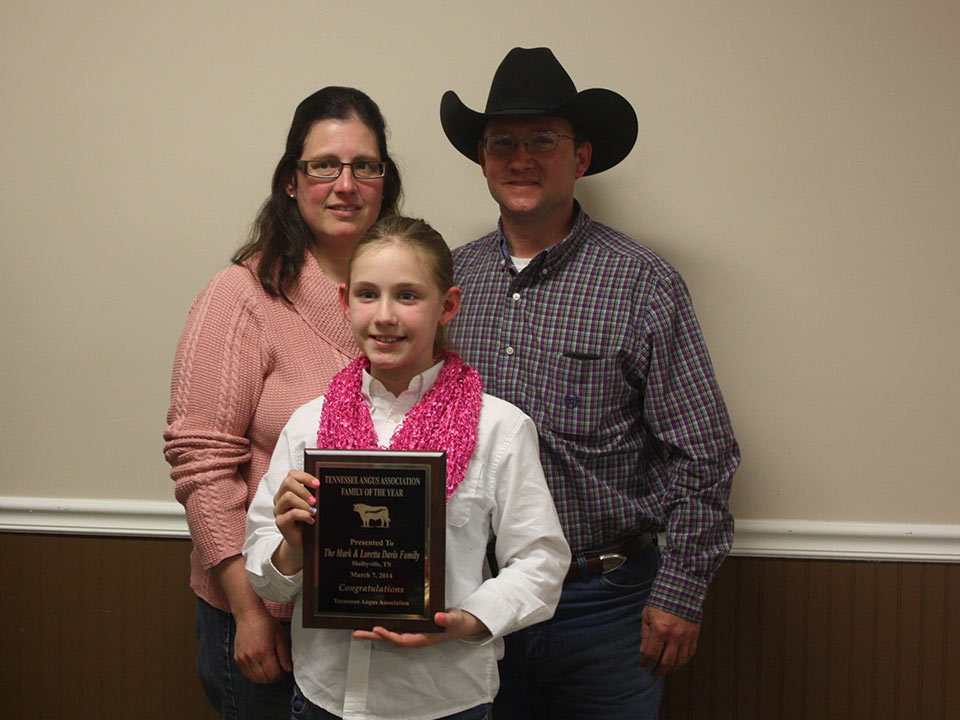 2014 Tennessee Angus Associtation Family of the Year